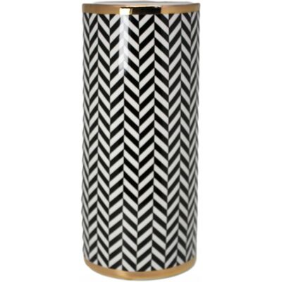 inna (Inny) Stylowy Wazon Dekoracyjny z Geometrycznym Wzorem Wazon Ceramiczny Tuba inna (Inny) Stylowy Wazon Dekoracyjny z Geometrycznym Wzorem Wazon Ceramiczny Tuba