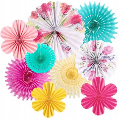 Inny producent SUNBEAUTY Zestaw 10 Papierowych Wachlarzy Dekoracyjnych na Przyjęcia Inny producent SUNBEAUTY Zestaw 10 Papierowych Wachlarzy Dekoracyjnych na Przyjęcia