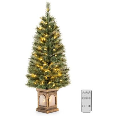COSTWAY Świąteczna Choinka Sztuczna 100 Lampek Led 120 Cm COSTWAY Świąteczna Choinka Sztuczna 100 Lampek Led 120 Cm