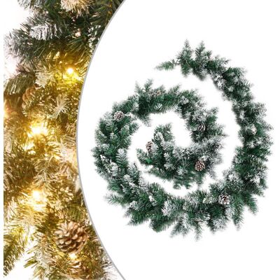 VMP Świąteczna girlanda z lampkami LED, zielona, 5,2 m, PVC VMP Świąteczna girlanda z lampkami LED, zielona, 5,2 m, PVC