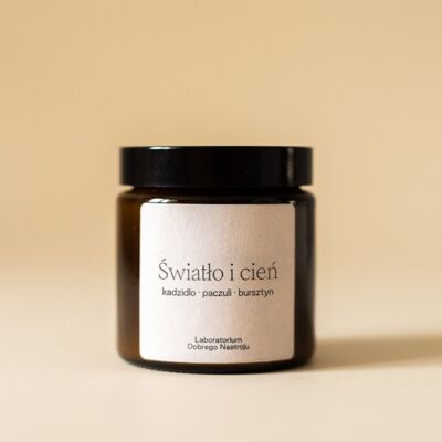 Światło I Cień - Świeca Sojowa 120ml, Laboratorium Dobrego Nastroju Światło I Cień - Świeca Sojowa 120ml, Laboratorium Dobrego Nastroju