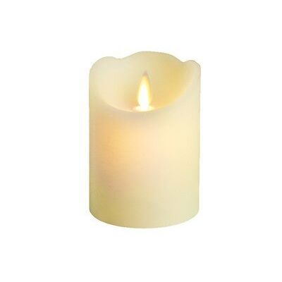 Lumineo Biała LED Świeca Ø 7,5x10cm - LED Świeca Lumineo Biała LED Świeca Ø 7,5x10cm - LED Świeca