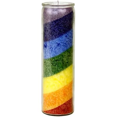 Phoenix Świeca Rainbow Stearin Candle bezzapachowa w szkle Phoenix Świeca Rainbow Stearin Candle bezzapachowa w szkle