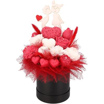 JUMI Świeca Sojowa Zapachowa Bukiet Flowerbox Handmade Prezent Candela Encantada JUMI Świeca Sojowa Zapachowa Bukiet Flowerbox Handmade Prezent Candela Encantada