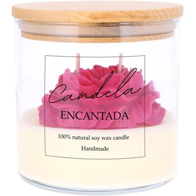 JUMI Świeca Sojowa Zapachowa Świeczka Peonia Handmade Prezent Candela Encantada JUMI Świeca Sojowa Zapachowa Świeczka Peonia Handmade Prezent Candela Encantada