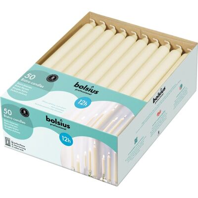 Świeca stołowa walec BOLSIUS 12H 29CM 50szt. KREMOWA Świeca stołowa walec BOLSIUS 12H 29CM 50szt. KREMOWA