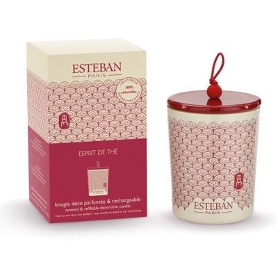 Świeca Zapachowa (180 G) Esprit De Thé + Ceramiczna Przykrywka Esteban Świeca Zapachowa (180 G) Esprit De Thé + Ceramiczna Przykrywka Esteban