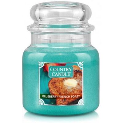 Świeca zapachowa COUNTRY CANDLE Blueberry French Toast, średni słoik, 453 g, 2 knoty Świeca zapachowa COUNTRY CANDLE Blueberry French Toast, średni słoik, 453 g, 2 knoty