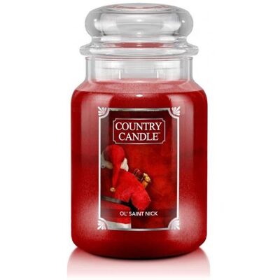 Country Candle Ol'Saint Nick - Świeca o zapachu świątecznym i drewnianym Country Candle Ol'Saint Nick - Świeca o zapachu świątecznym i drewnianym