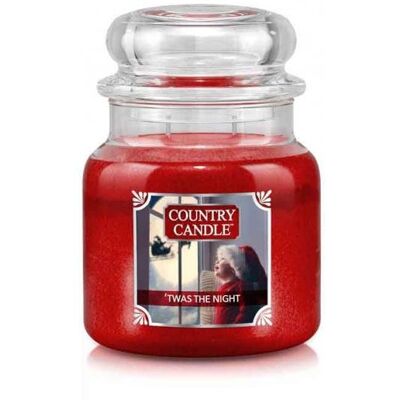 Kringle Candle Świeca Zapachowa Country Candle, 'Twas The Night, Średni Słoik, 2 Knoty Kringle Candle Świeca Zapachowa Country Candle, 'Twas The Night, Średni Słoik, 2 Knoty