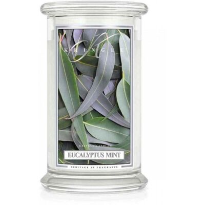 Świeca zapachowa, duży słoik KRINGLE CANDLE, Eucalyptus Mint, 2 knoty Świeca zapachowa, duży słoik KRINGLE CANDLE, Eucalyptus Mint, 2 knoty