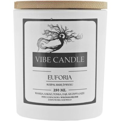 Vibe Świeca Zapachowa Euforia - Wanilia, Tonka I Dąb - 250 Ml Vibe Świeca Zapachowa Euforia - Wanilia, Tonka I Dąb - 250 Ml
