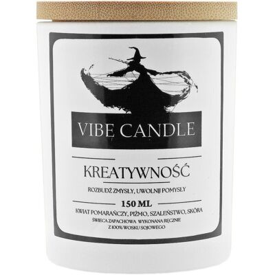 Vibe Świeca Zapachowa Kreatywność - Kwiat Pomarańczy I Piżmo - 150 Ml Vibe Świeca Zapachowa Kreatywność - Kwiat Pomarańczy I Piżmo - 150 Ml
