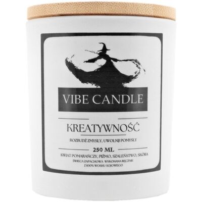 Świeca Zapachowa Kreatywność - Kwiat Pomarańczy I Piżmo Vibe Candle Świeca Zapachowa Kreatywność - Kwiat Pomarańczy I Piżmo Vibe Candle