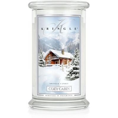 Świeca zapachowa KRINGLE CANDLE, Cozy Cabin, duży, klasyczny słoik, 2 knoty Świeca zapachowa KRINGLE CANDLE, Cozy Cabin, duży, klasyczny słoik, 2 knoty