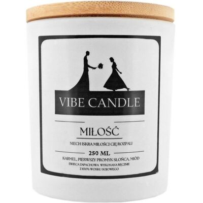Świeca Zapachowa Miłość - Karmel Vibe Candle Świeca Zapachowa Miłość - Karmel Vibe Candle