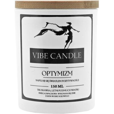 Vibe Świeca Zapachowa Optymizm - Truskawka I Letni Podmuch Wiatru - 150 Ml Vibe Świeca Zapachowa Optymizm - Truskawka I Letni Podmuch Wiatru - 150 Ml