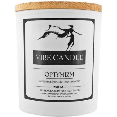 Świeca Zapachowa Optymizm - Truskawka I Letni Podmuch Wiatru Vibe Candle Świeca Zapachowa Optymizm - Truskawka I Letni Podmuch Wiatru Vibe Candle