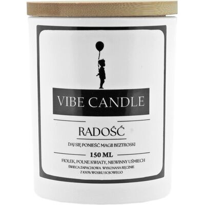 Vibe Świeca Zapachowa Radość - Fiołek I Polne Kwiaty - 150 Ml Vibe Świeca Zapachowa Radość - Fiołek I Polne Kwiaty - 150 Ml