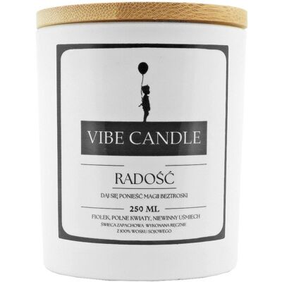 Świeca Zapachowa Radość - Fiołek I Polne Kwiaty Vibe Candle Świeca Zapachowa Radość - Fiołek I Polne Kwiaty Vibe Candle