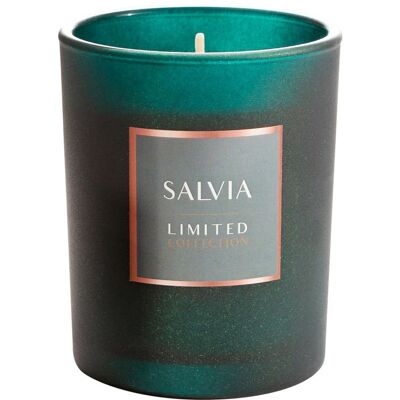 Świeca zapachowa Salvia o zapachu drzewno ziołowo morskim w szkle ozdobnym 200g LIMITED COLLECTION Eurofirany Świeca zapachowa Salvia o zapachu drzewno ziołowo morskim w szkle ozdobnym 200g LIMITED COLLECTION Eurofirany