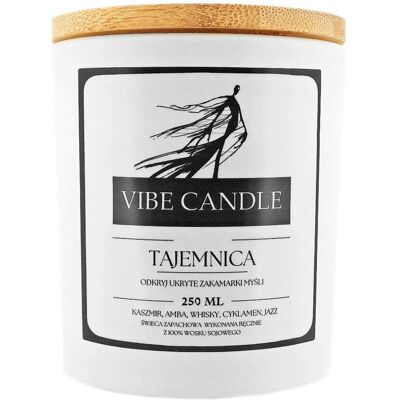 Świeca Zapachowa Tajemnica - Kaszmir, Amba, Whisky, Cyklamen I Jazz Vibe Candle Świeca Zapachowa Tajemnica - Kaszmir, Amba, Whisky, Cyklamen I Jazz Vibe Candle