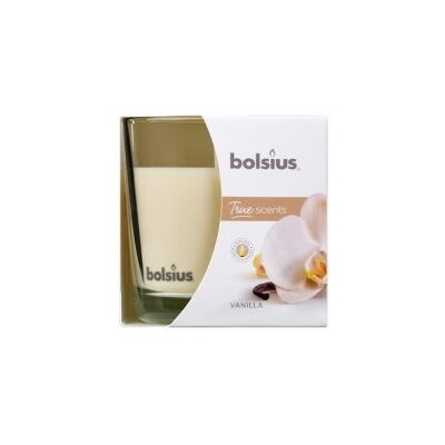 Świeca Zapachowa W Szkle Bolsius True Scents 43h 1szt. Wanilia Świeca Zapachowa W Szkle Bolsius True Scents 43h 1szt. Wanilia