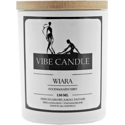 Vibe Świeca Zapachowa Wiara - Orzech Laskowy I Kakao - 150 Ml Vibe Świeca Zapachowa Wiara - Orzech Laskowy I Kakao - 150 Ml