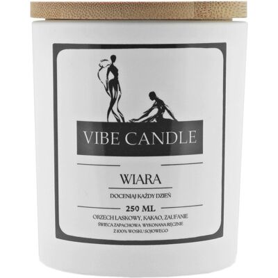 Vibe Świeca Zapachowa Wiara - Orzech Laskowy I Kakao - 250 Ml Vibe Świeca Zapachowa Wiara - Orzech Laskowy I Kakao - 250 Ml