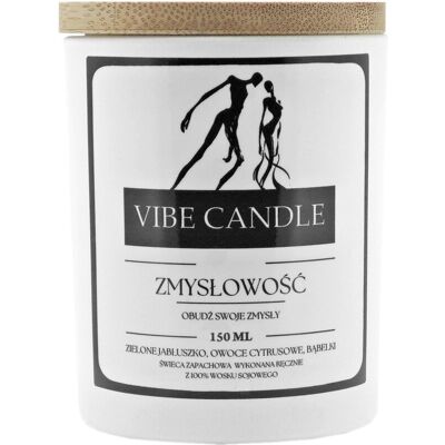 Vibe Świeca Zapachowa Zmysłowość - Zielone Jabłuszko I Owoce Cytrusowe - 150 Ml Vibe Świeca Zapachowa Zmysłowość - Zielone Jabłuszko I Owoce Cytrusowe - 150 Ml