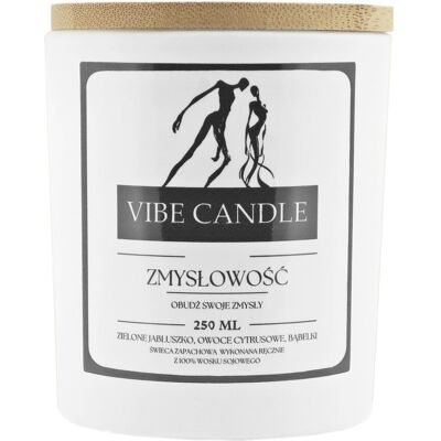 Vibe Świeca Zapachowa Zmysłowość - Zielone Jabłuszko I Owoce Cytrusowe - 250 Ml Vibe Świeca Zapachowa Zmysłowość - Zielone Jabłuszko I Owoce Cytrusowe - 250 Ml