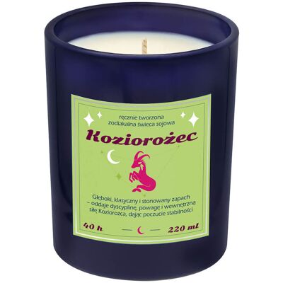 Cup&You Świeca zodiakalna sojowa naturalna zapachowa KOZIOROŻEC - bezpieczna, ręcznie robiona w szklanym słoiczku na prezent upominek dla osoby ze znakiem z.. Cup&You Świeca zodiakalna sojowa naturalna zapachowa KOZIOROŻEC - bezpieczna, ręcznie robiona w szklanym słoiczku na prezent upominek dla osoby ze znakiem z..