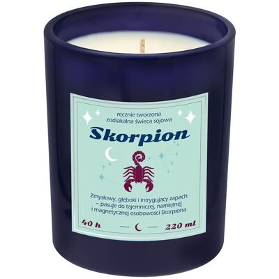 Cup&You Świeca zodiakalna sojowa naturalna zapachowa SKORPION - bezpieczna, ręcznie robiona w szklanym słoiczku na prezent upominek dla osoby ze znakiem zod.. Cup&You Świeca zodiakalna sojowa naturalna zapachowa SKORPION - bezpieczna, ręcznie robiona w szklanym słoiczku na prezent upominek dla osoby ze znakiem zod..