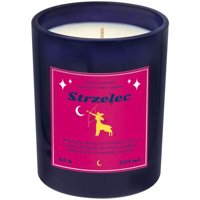 Cup&You Świeca zodiakalna sojowa naturalna zapachowa STRZELEC - bezpieczna, ręcznie robiona w szklanym słoiczku na prezent upominek dla osoby ze znakiem zod.. Cup&You Świeca zodiakalna sojowa naturalna zapachowa STRZELEC - bezpieczna, ręcznie robiona w szklanym słoiczku na prezent upominek dla osoby ze znakiem zod..
