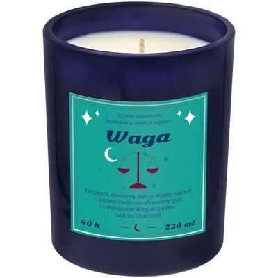 Cup&You Świeca zodiakalna sojowa naturalna zapachowa WAGA - bezpieczna, ręcznie robiona w szklanym słoiczku na prezent upominek dla osoby ze znakiem zodiaku.. Cup&You Świeca zodiakalna sojowa naturalna zapachowa WAGA - bezpieczna, ręcznie robiona w szklanym słoiczku na prezent upominek dla osoby ze znakiem zodiaku..