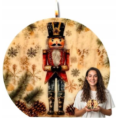 Corina Candles Dziadek do Orzechów Prezent Święta Dekoracja Świąteczna Świeca Sojowa EKO Corina Candles Dziadek do Orzechów Prezent Święta Dekoracja Świąteczna Świeca Sojowa EKO