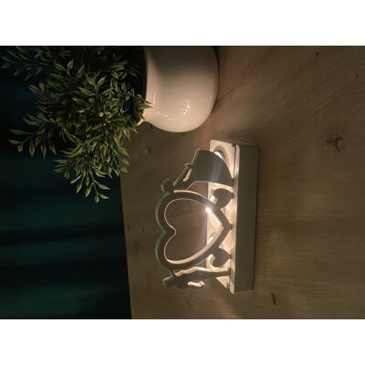 SAWARGE Candles Świecznik dekoracyjny para z sercem walentynki SAWARGE Candles Świecznik dekoracyjny para z sercem walentynki