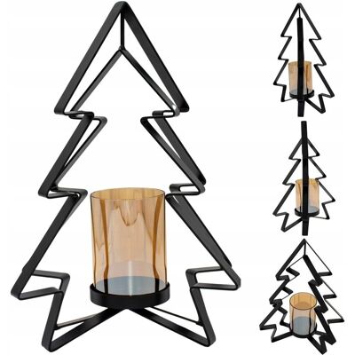 Mica Decorations ŚWIECZNIK METALOWY 31,5CM CHOINKA MICA Mica Decorations ŚWIECZNIK METALOWY 31,5CM CHOINKA MICA