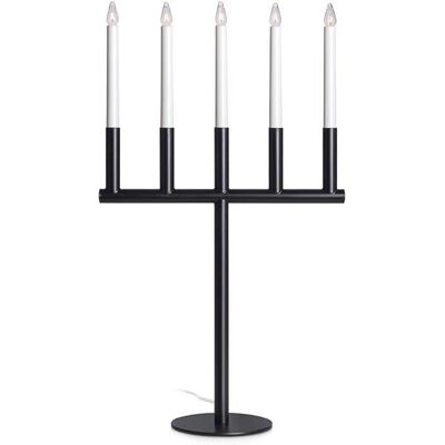Markslojd Świecznik stołowy czarny Manhattan candlestick metalowy Markslojd Świecznik stołowy czarny Manhattan candlestick metalowy