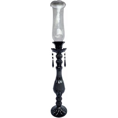 Madex Świecznik Szklany Czarny 70 Cm 2559-3-L Madex Świecznik Szklany Czarny 70 Cm 2559-3-L