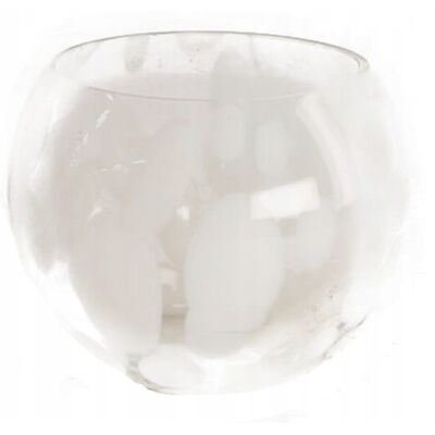 Zielona Fabryka Świecznik szklany na tealight 13x10cm ozdobna kula Zielona Fabryka Świecznik szklany na tealight 13x10cm ozdobna kula