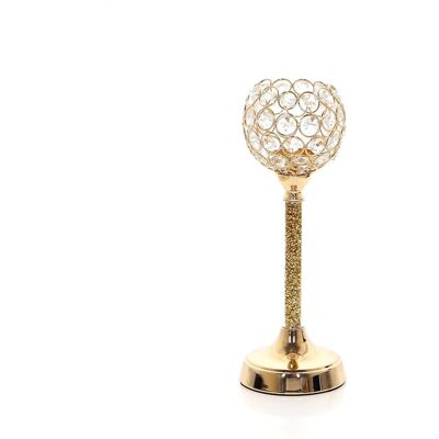 MESSA Świecznik z pirytem na tealight Ø11x30,5 cm MESSA Świecznik z pirytem na tealight Ø11x30,5 cm