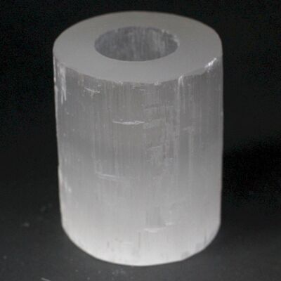 ANCIENT WISDOM Świecznik z Selenitu 10 cm - Cylinder ANCIENT WISDOM Świecznik z Selenitu 10 cm - Cylinder