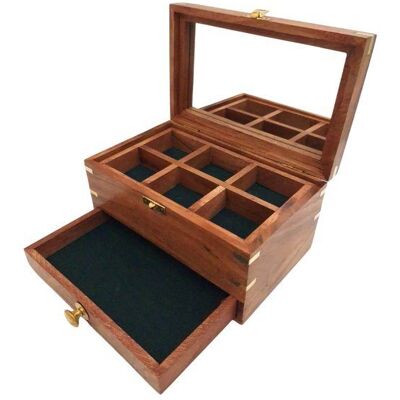GiftDeco Szkatułka Na Biżuterię - Organizer 21,6 X 14,6x 10,15 Cm - Dnu-022 GiftDeco Szkatułka Na Biżuterię - Organizer 21,6 X 14,6x 10,15 Cm - Dnu-022