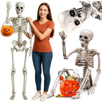 Zolta Szkielet kościotrup dekoracja Halloween 165 cm ozdoba wisząca straszna Zolta Szkielet kościotrup dekoracja Halloween 165 cm ozdoba wisząca straszna