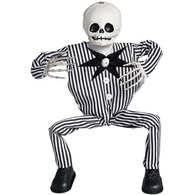 ABC Szkielet w garniturze w paski z wtyczką halloween ABC Szkielet w garniturze w paski z wtyczką halloween