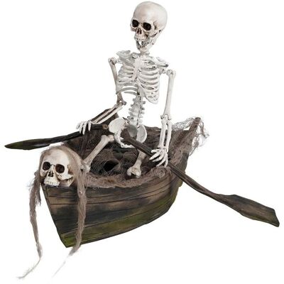 ABC Szkielet wiosłujący w łodzi ozdoba na halloween ABC Szkielet wiosłujący w łodzi ozdoba na halloween