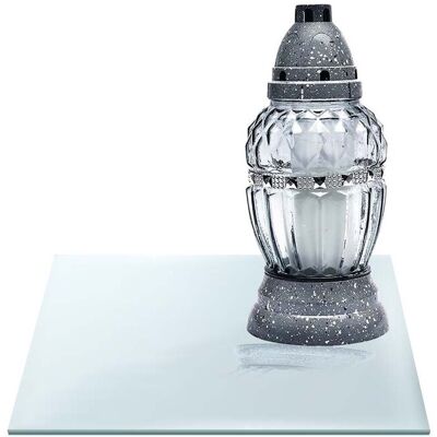 KORB GLASS SZKLANA PODSTAWKA POD ZNICZE z LUSTRA 569h 40x40cm KORB GLASS SZKLANA PODSTAWKA POD ZNICZE z LUSTRA 569h 40x40cm