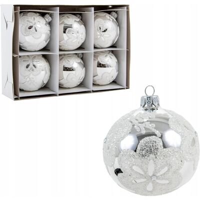 GardenPlus+ Szklane Bombki Choinkowe Zestaw 6 szt. Bombki na choinkę Lustro 8 cm GardenPlus+ Szklane Bombki Choinkowe Zestaw 6 szt. Bombki na choinkę Lustro 8 cm