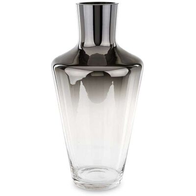 ART Szklany wazon czarne ombre 39,5x20x20 cm ART Szklany wazon czarne ombre 39,5x20x20 cm